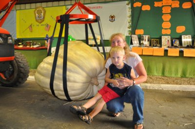 Donna Parker poising with her grandson Jacob