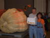 Mark and Sharon, second largest pumpkin grown in VT!