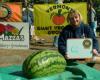 1st Place Watermelon - Wendy Cadieux 66 lbs.