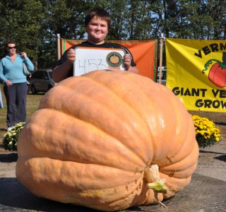 1st Place Junior Grower Giant Pumpkin