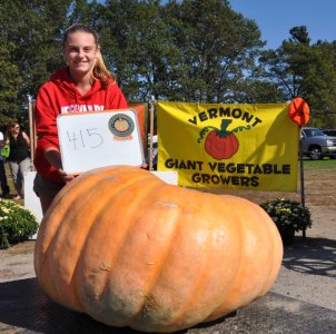 2nd Place Junior Grower Giant Pumpkin